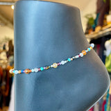 Crystal Beaded Anklet - By Wojo