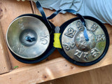 Tingsha Bells With Yellow Silk Embroidered Case
