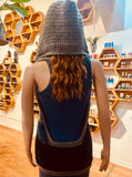 Crochet Vest with Detachable Hood
