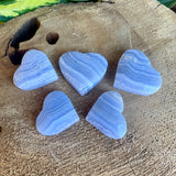 Blue Lace Agate Hearts