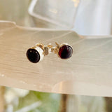 Sterling Silver Gemstone Stud Earrings