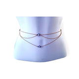 Tiered Evil Eye Belly Chain 45”-55”