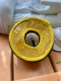 Tingsha Bells With Yellow Silk Embroidered Case