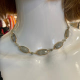 Labradorite Gemstone Choker Necklace by Wojo