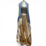 Sarong Fringe Vest