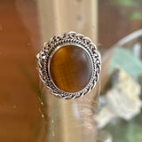 Tigers Eye Ring Size 8.5
