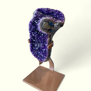 Amethyst Cluster and Stand
