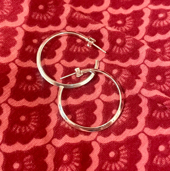 Silver Hoop Earrings