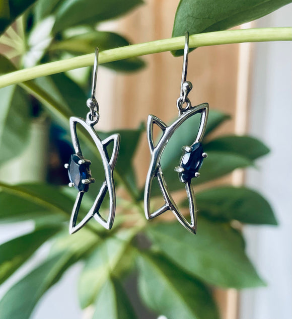 Iolite Fairy Wing Earrings