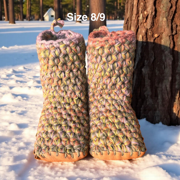 Crochet Slippers - Size 8/9 Mid Rise
