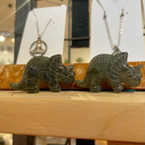 Labradorite Triceratops Carving