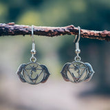 Metal Chakra Symbol Earrings