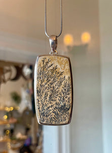 Dendritic Limestone Pendant