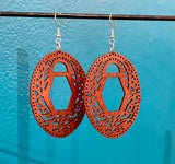 Wooden Cutout Earrings