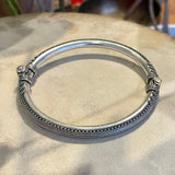 Sterling Silver India Bangle with Hinge