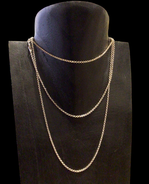 36” Sterling Rolo Chain 1.65mm