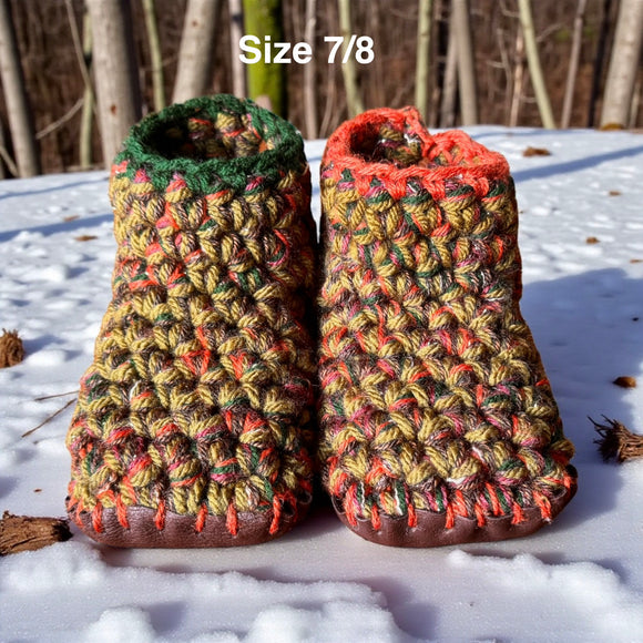 Crochet Slippers - Size 8/9 Low Rise