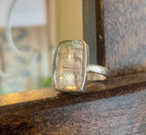 Rutilated Quartz Ring Size 8