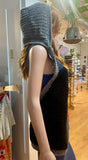 Crochet Vest with Detachable Hood