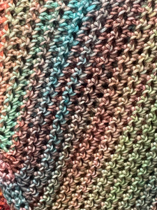 Crochet One Sleeve Shawl - Cotton Candy
