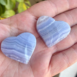 Blue Lace Agate Hearts