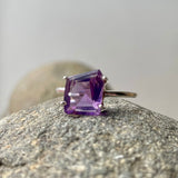 Amethyst Free Form Ring Size 10