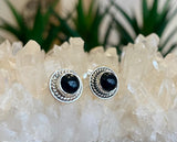 Obsidian Stud Earrings
