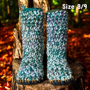 Crochet Slippers - Women’s Size 8/9 High Rise