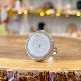 Solar Quartz Ring Size 10