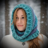 Crochet Cowl Neck Scarf By Wojo * - Winter Carnival