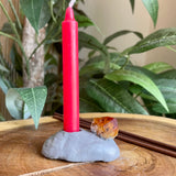 Citrine Rock Candle Holder - Clay by Wojo