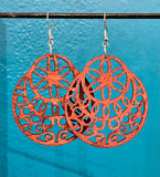 Wooden Cutout Earrings