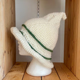 Crochet Witches Hat - White Ivy by Wojo