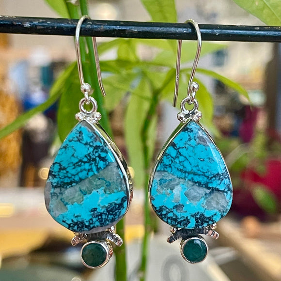 Tibetan Turquoise Earrings