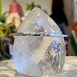 Sterling Silver Bracelet - Hammered Open Bangle