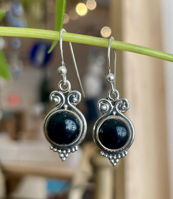 Obsidian Earrings