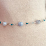 Crystal Choker Necklace by Wojo - “Speak your Truth”
