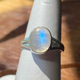Rainbow Moonstone Ring Size 6