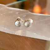 Sterling Silver Gemstone Stud Earrings