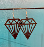 Wooden Cutout Earrings