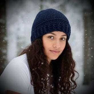 Crochet Hat by Wojo - Navy Toque