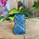 Labradorite Owl Figurines