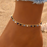Boho Double Chain Anklet