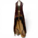 Sarong Fringe Vest