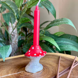 Toadstool Candle Cup - Clay by Wojo