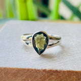 Moldavite Ring Size 5