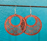 Wooden Cutout Earrings
