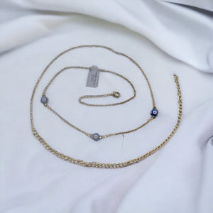Simple Evil Eye Belly Chain 28”-37”