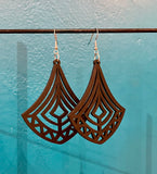 Wooden Cutout Earrings