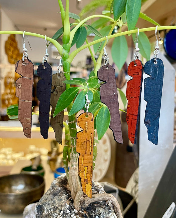 Sleeping Giant Cork Earrings By Wojo